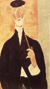 Amedeo Modigliani Man with Pipe USA oil painting artist